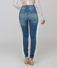 “SHIMMY” fringe jeans