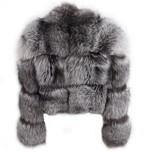 Diva Style Silver Fox Fur Coat