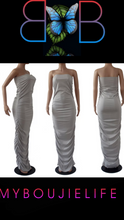 “Weather Report” Ruched Maxi Dress