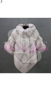 “Kash” Fox Fur Poncho