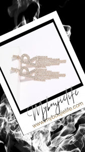Initial Chandelier Earrings