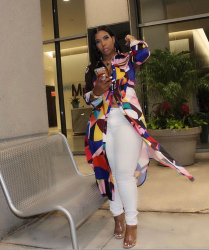 Picasso Maxi Shirt Dress
