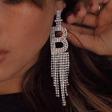 Initial Chandelier Earrings