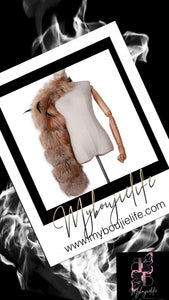 COLD SHOULDER Fur Shawl