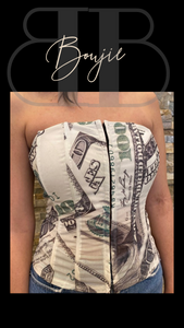 “Bag Talk” Money Bustier