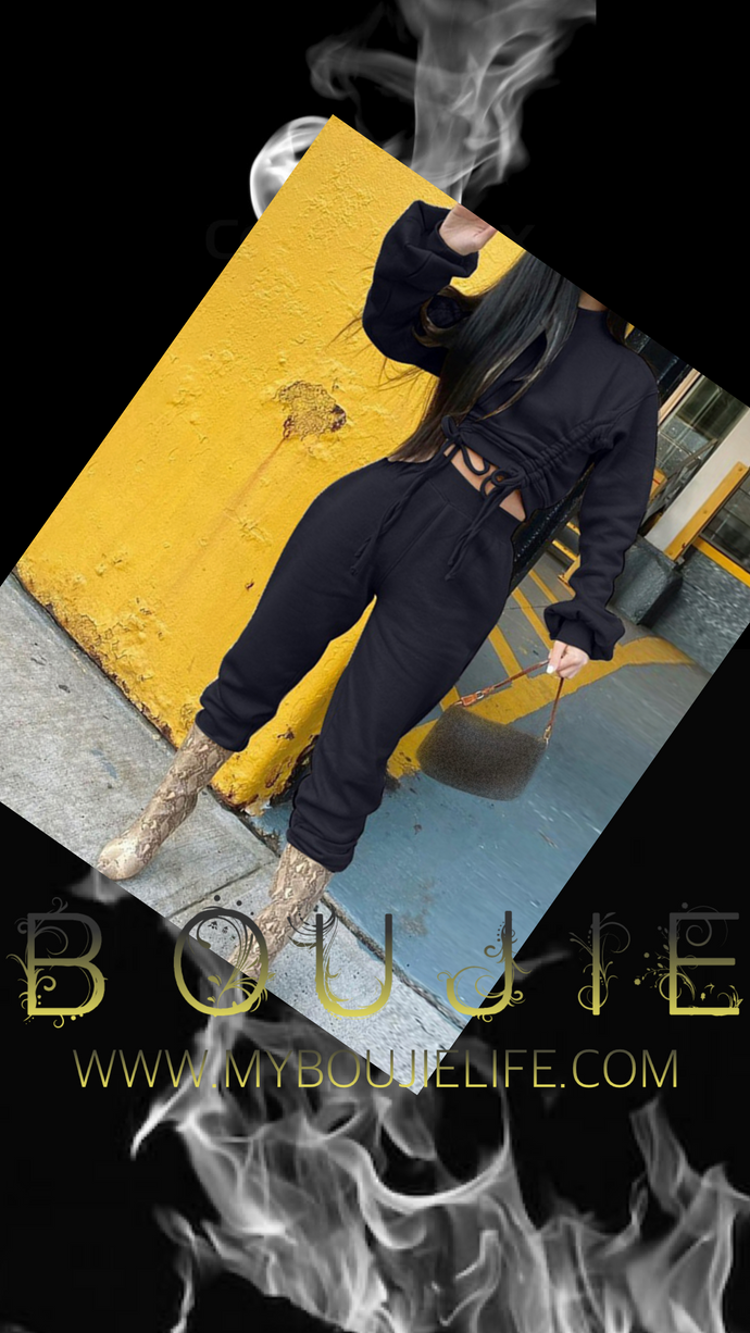 Ruched Jogger Set